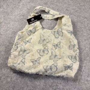 Urbem Rbeiwo White w/ Blue Butterflies Reusable Tote Bag Purse 12" x 16" NWT